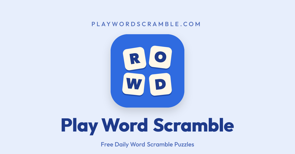 Word Scramble Game – Play Free Daily & Unlimited